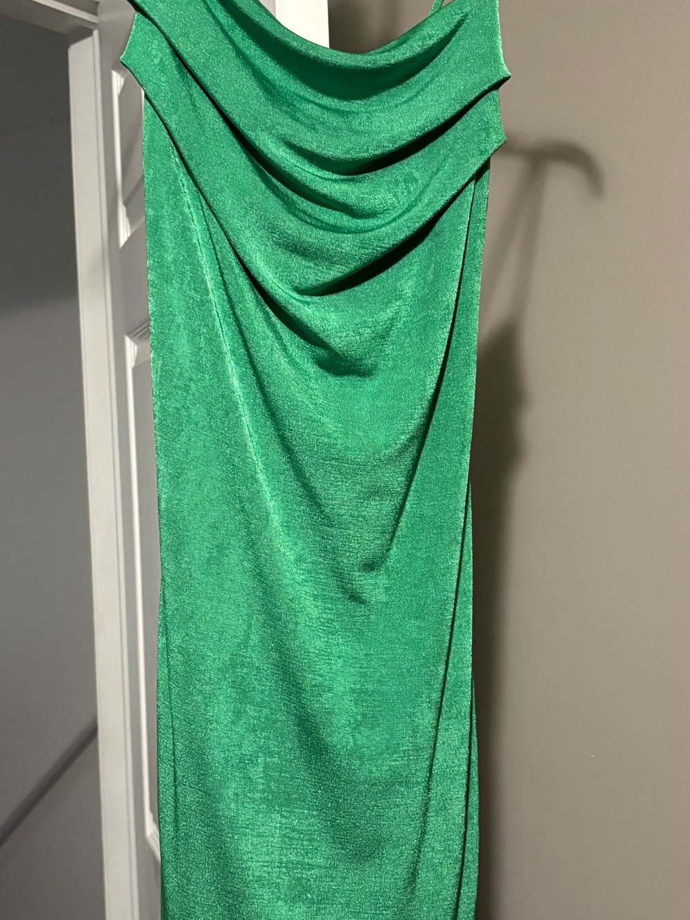 T.J.Maxx Green Draped Mini Dress